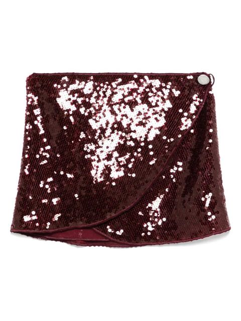 Oséree sequin-embellished wrap skirt - Red - zdjęcie produktu nr 1