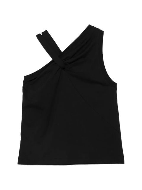 SOLOTRE twisted-strap top - Black - zdjęcie produktu nr 1