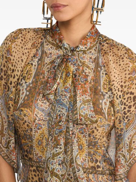 ETRO animal-print dress - Neutrals