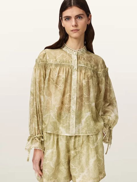 AllSaints koszula damska z lyocellem DELPHINE - zdjęcie produktu nr 1