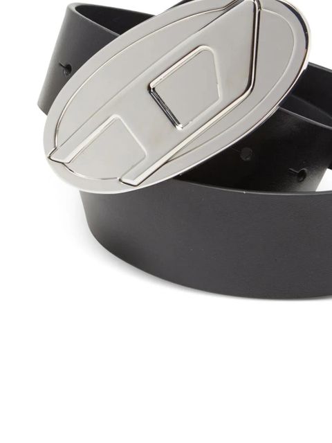 Diesel B-1DR metallic oval-buckle belt - Black - zdjęcie produktu nr 2