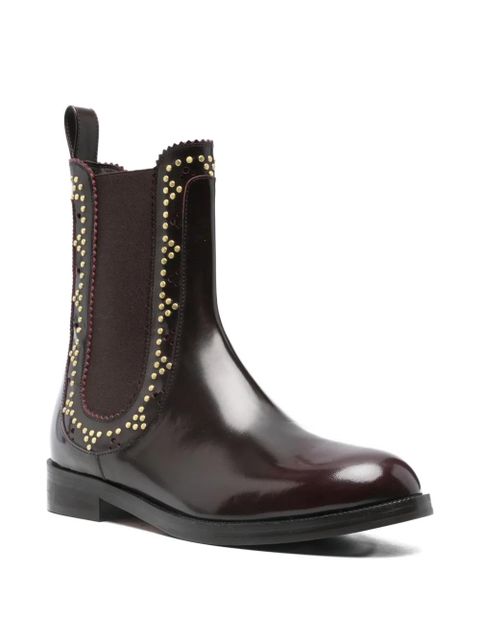 Aquazzura studded boots - Brown