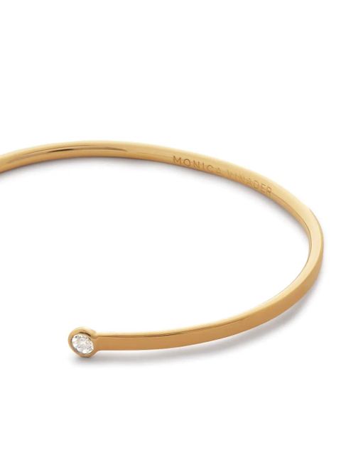 Monica Vinader diamond cuff bracelet - Gold - zdjęcie produktu nr 2