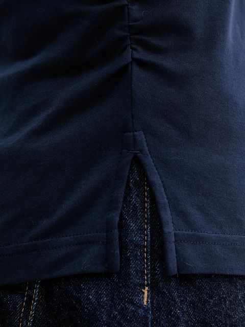 Calvin Klein Jeans t-shirt bawełniany damski kolor granatowy LV047D211G