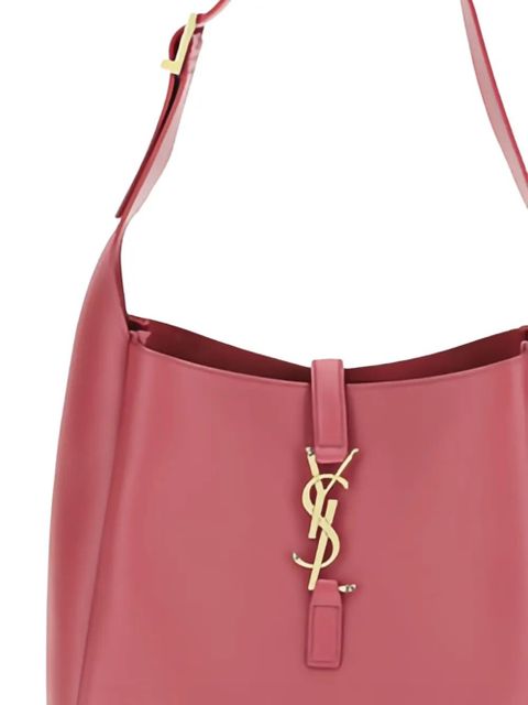 Saint Laurent leather YSL logo shoulder bag - Pink