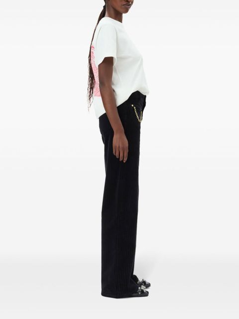 GANNI corduroy trousers - Black