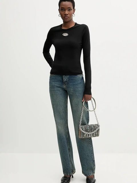 Diesel portfel CHARM-D CHARM-D damski kolor niebieski X10281.P5570