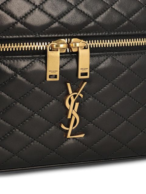 Saint Laurent large Gaby lambskin tote bag - Black