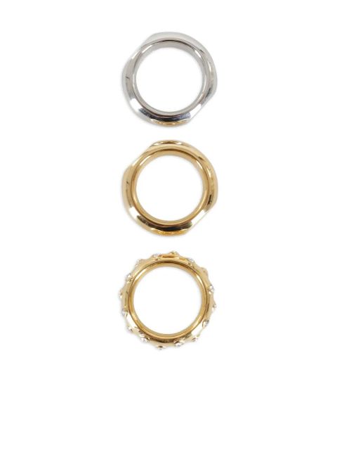 Rabanne polished-finish rings (set of three) - Gold - zdjęcie produktu nr 2