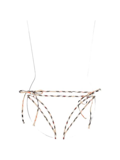 Burberry tie-fastening bikini bottoms - White - zdjęcie produktu nr 1