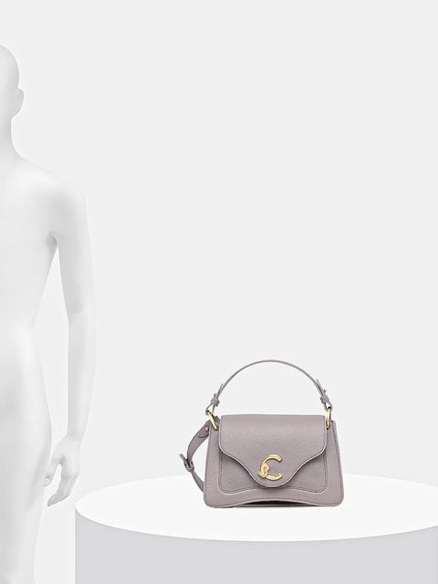 Coccinelle torebka skórzana kolor szary E1 SSL 18 02 01