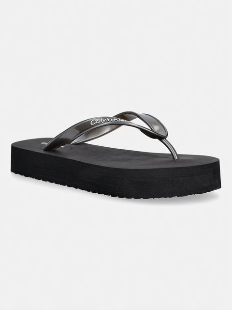 Calvin Klein japonki damskie FLATFORM FLIP FLOP MET TPU - zdjęcie produktu nr 1