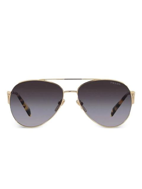 Prada Eyewear pilot-frame sunglasses - Gold - zdjęcie produktu nr 1
