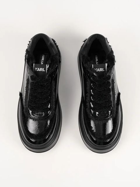 Karl Lagerfeld sneakersy skórzane ANAKAPRI U damskie kolor czarny KL63509