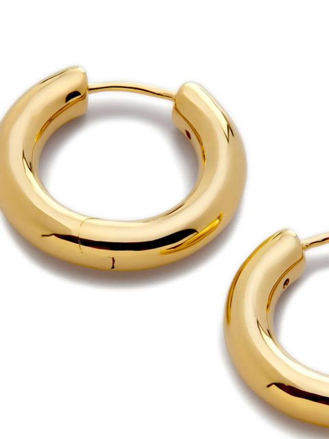 Monica Vinader Essential small hoop earrings - Gold - zdjęcie produktu nr 2