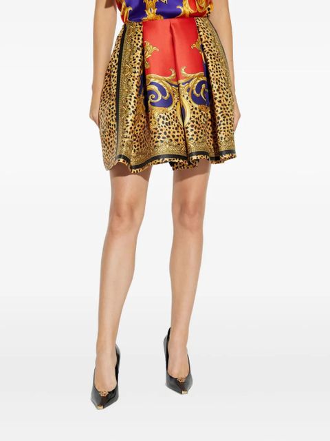 Versace volume-pleats ballet mini skirt - Yellow