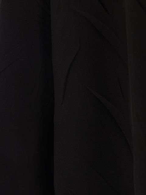 Balenciaga creased-effect silk dress - Black