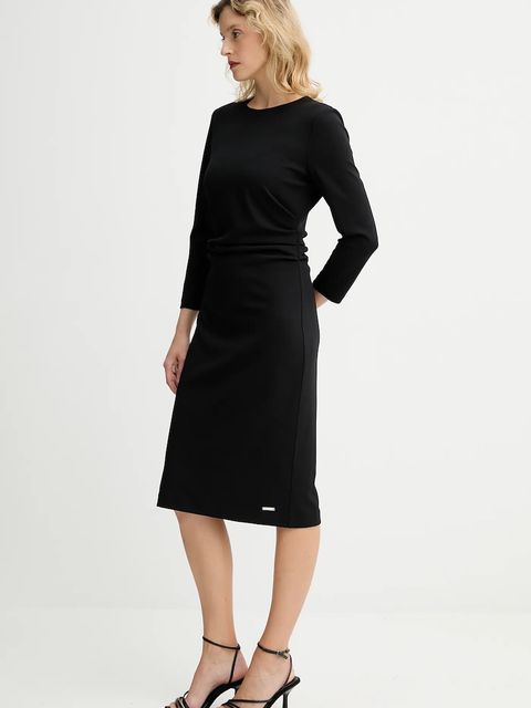 Calvin Klein sukienka kolor czarny mini prosta LV044D062G - zdjęcie produktu nr 2