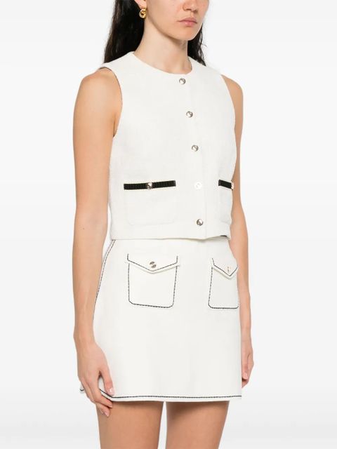 Maje sleeveless tweed jacket - Neutrals - zdjęcie produktu nr 2