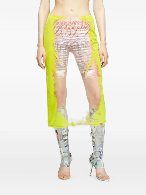 Diesel Remaster Capsule O-Lyac midi skirt - Yellow