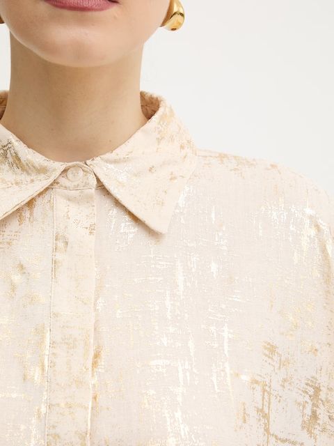 Silvian Heach bluzka z dodatkiem lnu SILIA