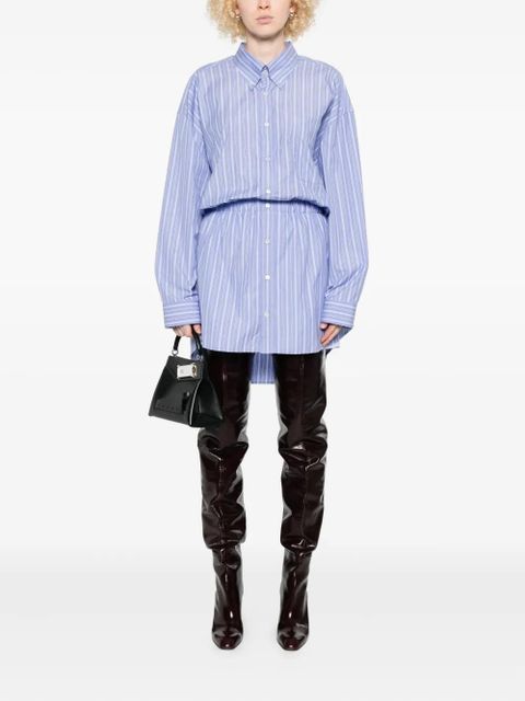 Maison Margiela striped shirtdress - Blue