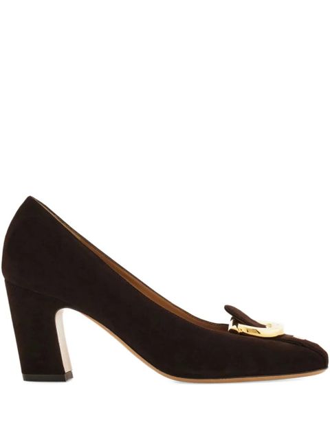 Ferragamo 70mm Gancini block-heel pumps - Brown - zdjęcie produktu nr 1