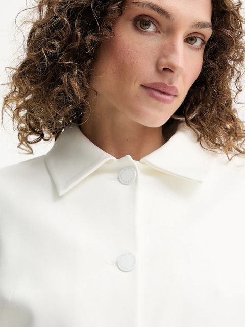 Morgan marynarka kolor biały jednorzędowa gładka VTAGA.F