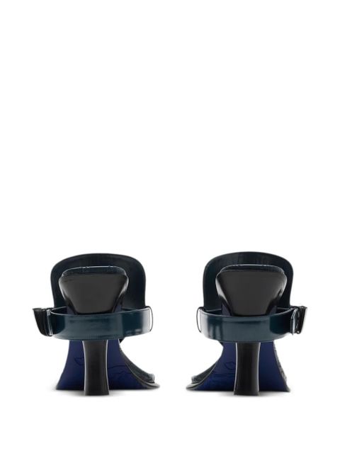 Burberry leather Bay sandals - Blue