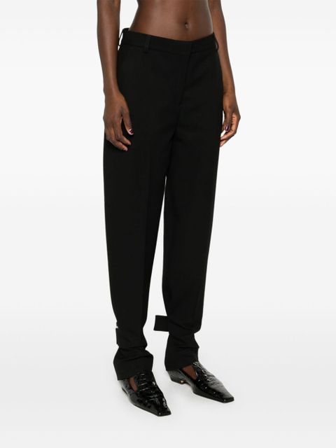 TOTEME buckled slouch trousers - Black