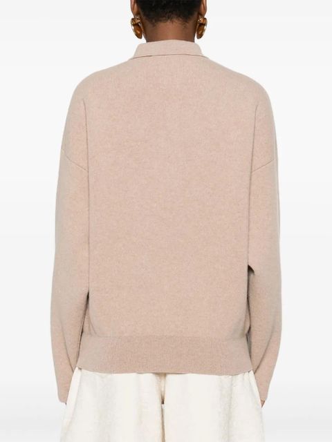 Jacquemus button polo-neck sweater - Neutrals - zdjęcie produktu nr 2