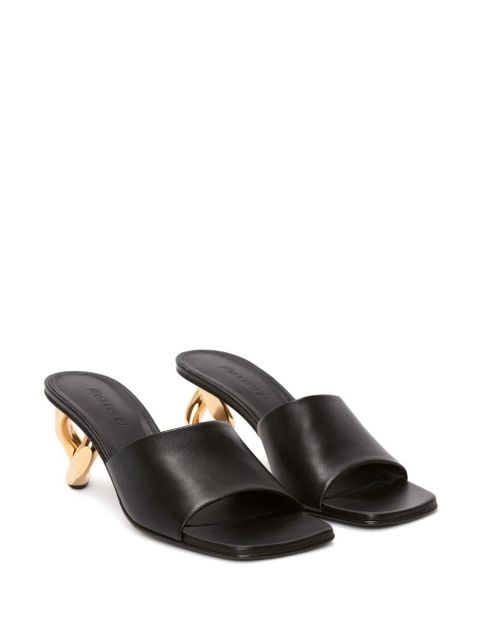 JW Anderson chain heel leather sandals - Black - zdjęcie produktu nr 2