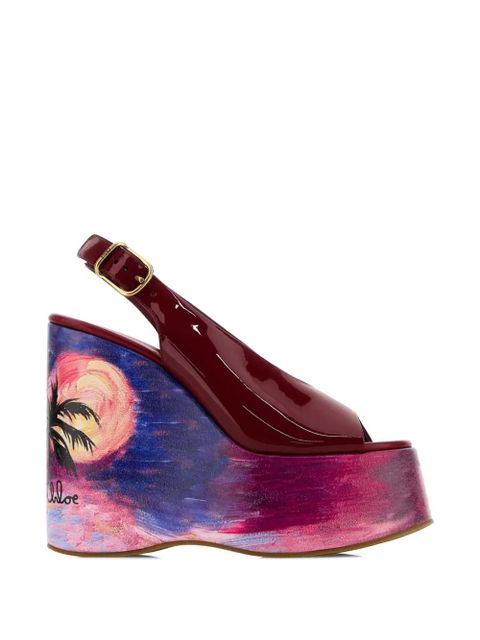 Chloé 130mm Maxime wedge pumps - Red - zdjęcie produktu nr 1