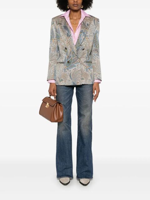 ETRO paisley-jacquard blazer - Blue - zdjęcie produktu nr 2