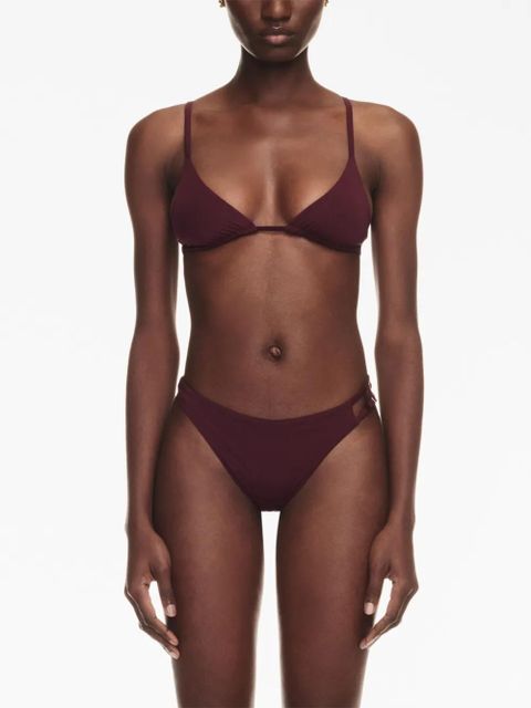 Off-White Off Stamp triangle bikini set - Red