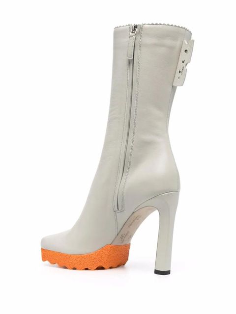 Off-White Sponge 110mm ankle boots - Grey