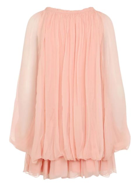 Chloé ruffled silk dress - Pink - zdjęcie produktu nr 2