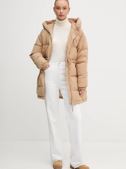 United Colors of Benetton sweter kaszmirowy kolor beżowy lekki z golfem 1033D202D - zdjęcie produktu nr 2