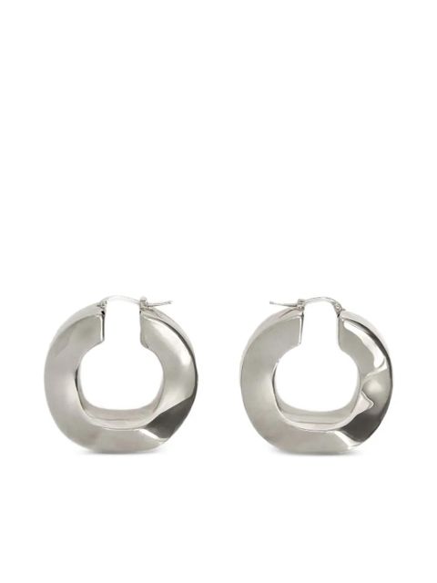 Jil Sander hoop earrings - Silver - zdjęcie produktu nr 1