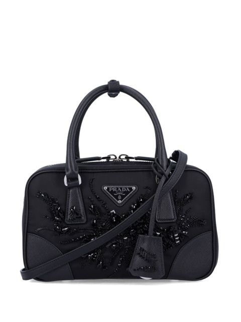 Prada embroidered detailing mini bag - Black - zdjęcie produktu nr 1