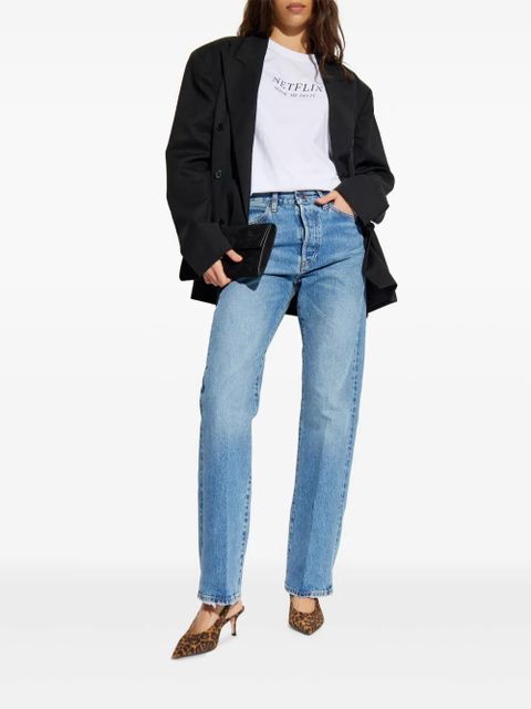 Victoria Beckham slogan-print T-shirt - White - zdjęcie produktu nr 2