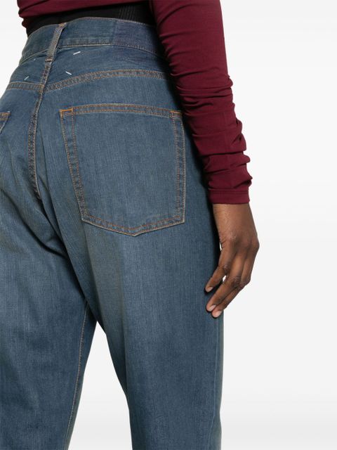 Maison Margiela straight-leg cotton jeans - Blue