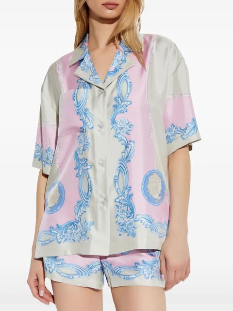 Versace Medusa-print silk shirt - Grey - zdjęcie produktu nr 2