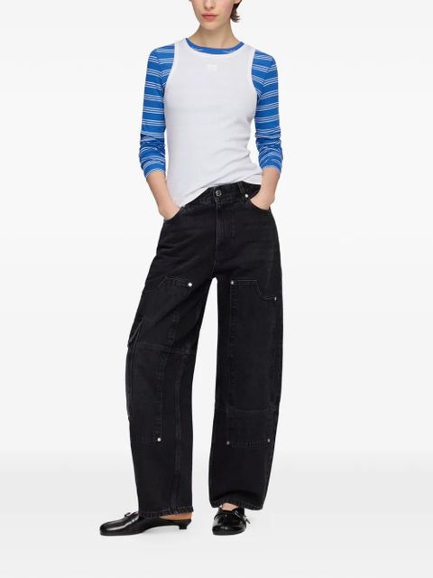 GANNI Audri cargo jeans - Black