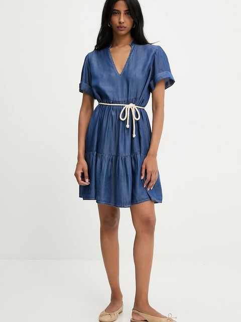 Answear.LAB sukienka kolor niebieski mini rozkloszowana - zdjęcie produktu nr 2