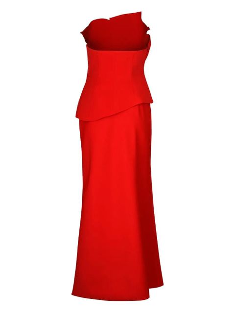 Acler Esher ruffled maxi dress - Red