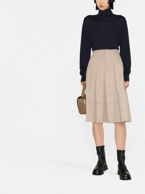 Jil Sander roll-neck wool jumper - Blue - zdjęcie produktu nr 2