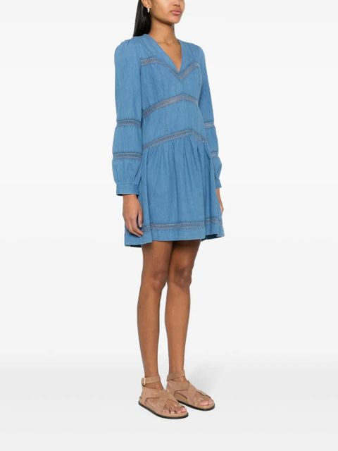 TWINSET flared denim mini dress - Blue