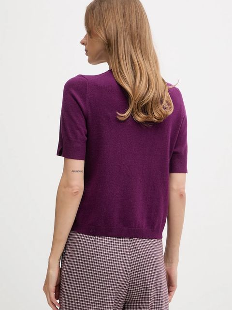 United Colors of Benetton sweter damski kolor fioletowy lekki 1002D10D2