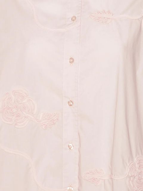 ROTATE BIRGER CHRISTENSEN flower oversized shirt - Pink